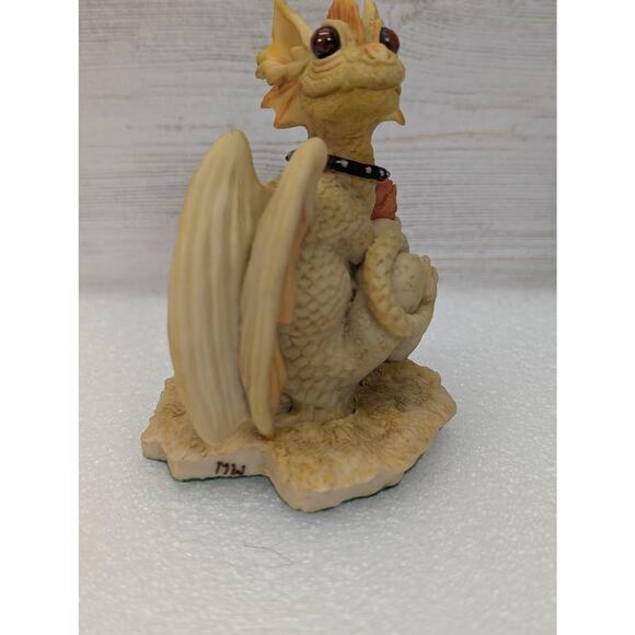 Vintage Enchantica Dragon Figurine 1988 Andrew Bill Resin Handpainted England - Picture 6 of 14
